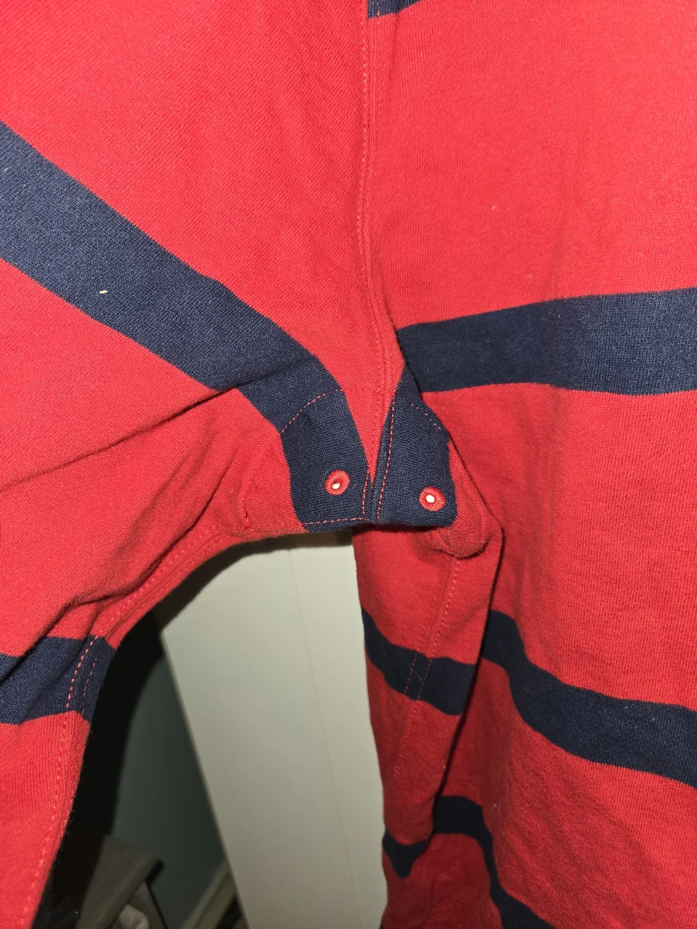 Polo by Ralph Lauren Red & Navy Striped Rugby Shirt
